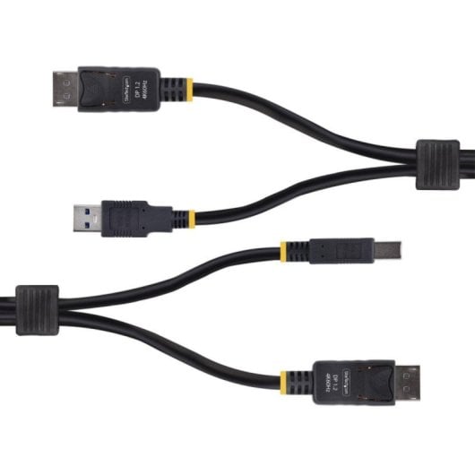 KVM Kabel StarTech DisplayPort 4K 60Hz USB 5Gbps 1,8 m KVM Kabel StarTech DisplayPort 4K 60Hz USB 5Gbps 1,8 m