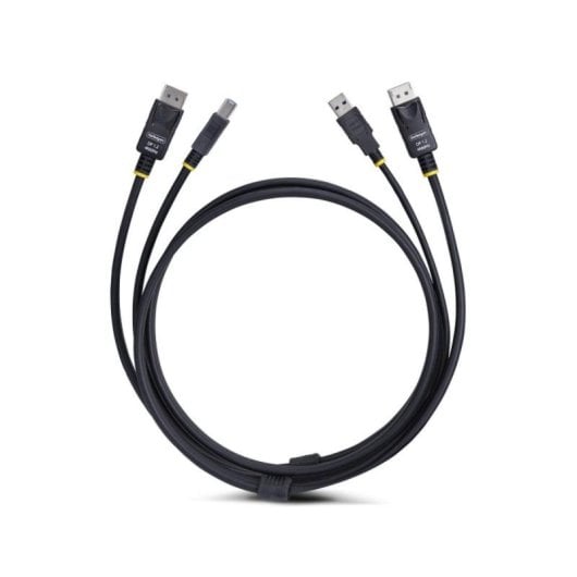 KVM Kabel StarTech DisplayPort 4K 60Hz USB 5Gbps 1,8 m KVM Kabel StarTech DisplayPort 4K 60Hz USB 5Gbps 1,8 m