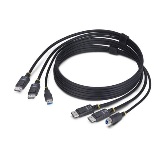 Câble KVM StarTech.com 1,8m USB 5Gbps et DisplayPort 4K 60Hz