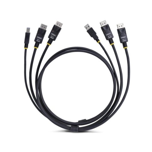 Câble KVM StarTech.com 1,8m USB 5Gbps et DisplayPort 4K 60Hz