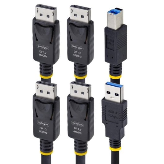 Câble KVM StarTech.com 1,8m USB 5Gbps et DisplayPort 4K 60Hz