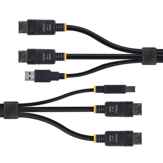 Câble KVM StarTech.com 1,8m USB 5Gbps et DisplayPort 4K 60Hz