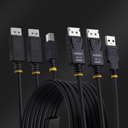 Câble KVM StarTech.com 1,8m USB 5Gbps et DisplayPort 4K 60Hz