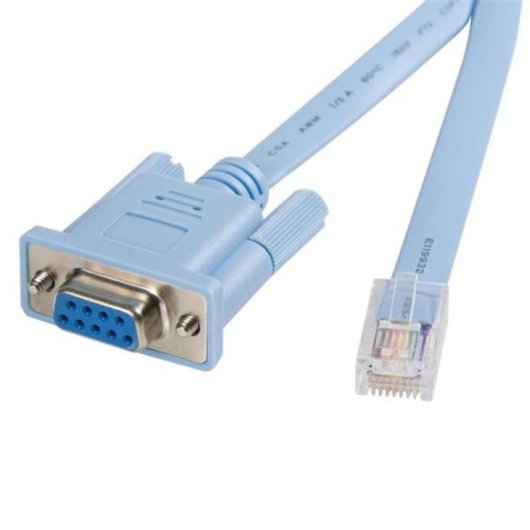 Cabo de Administração para Console Cisco StarTech DB9CONCABL6 Rollover 1,8m Azul RJ45 a DB9