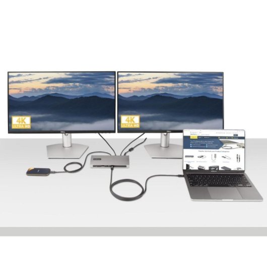 Cable Thunderbolt 4 StarTech.com A40G2MB-TB4-CABLE 2m 40Gbps USB-C Power Delivery 100W Negro