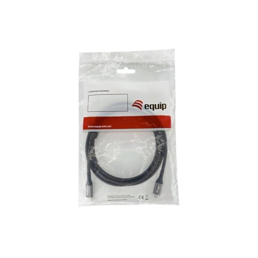 Cable USB-C Equip 128382 USB4 Gen 2x2 2m 20Gbps PD 100W 4K60Hz Negro