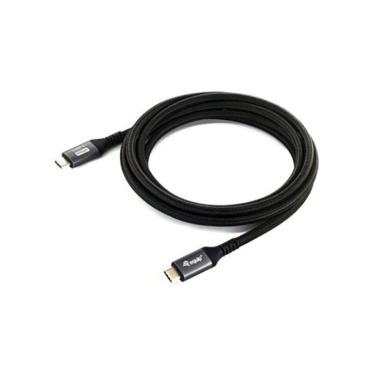 Cable USB-C Equip 128382 USB4 Gen 2x2 2m 20Gbps PD 100W 4K60Hz Negro