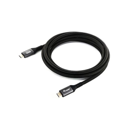 Cable USB-C Equip 128382 USB4 Gen 2x2 2m 20Gbps PD 100W 4K60Hz Negro