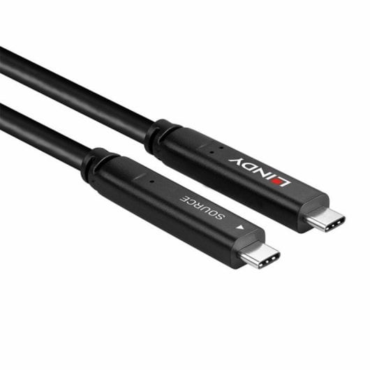 USB-C Kabel Lindy 43399 15 m USB 3.2 Gen 1 5 Gbit/s Schwarz USB-C Kabel Lindy 43399 15 m USB 3.2 Gen 1 5 Gbit/s Schwarz