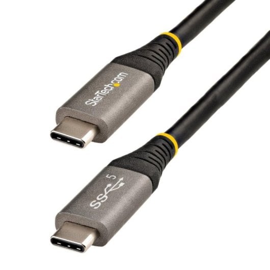 Cable USB-C StarTech 2m 5Gbps 100W PD 5A Modo Alt DP USB 3.2 Gen 1 Negro/Gris