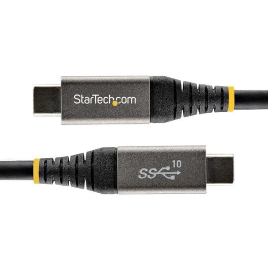 USB-C-Kabel 10Gbps 100W Power Delivery DP Alt Mode 0,5m Grau Schwarz