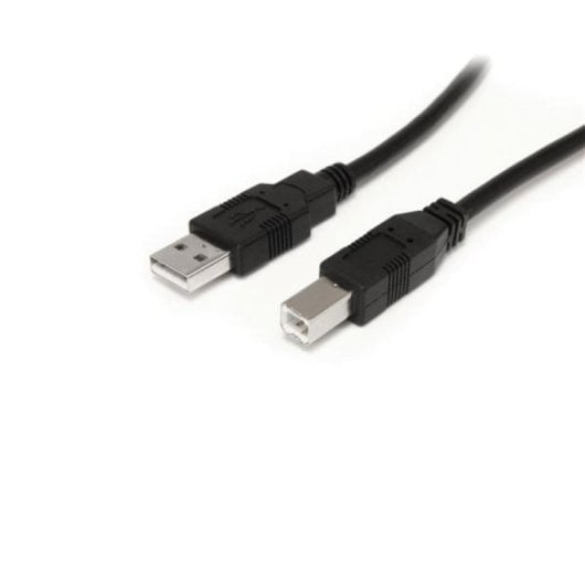 Cabo USB A a B StarTech 9m USB 2.0 Macho a Macho Preto