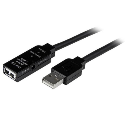 Cable de extensión USB 2.0 activo StarTech.com USB2AAEXT5M, 5m, Macho/Hembra, Negro
