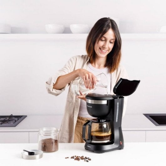 Cafetera Taurus Verona 12 Filtro 1,25L 12 Tazas Antigoteo Filtro Permanente Negro