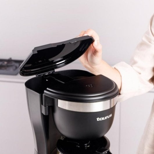 Cafetera Taurus Verona 12 Filtro 1,25L 12 Tazas Antigoteo Filtro Permanente Negro
