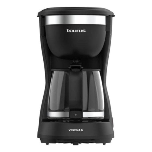 Cafetera de filtro Taurus Verona 6 0,6L 600W Negro Acero Inoxidable Sistema Antigoteo
