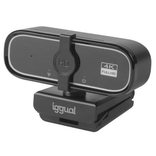 Webcam iggual USB 4K UHD WC3840 Business Pro View 8MP Enfoque Auto Cancelación Ruido