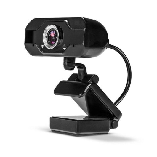 Câmara Web Full HD USB 2.0 1920x1080 30fps com Microfone Integrado e Base Rotativa