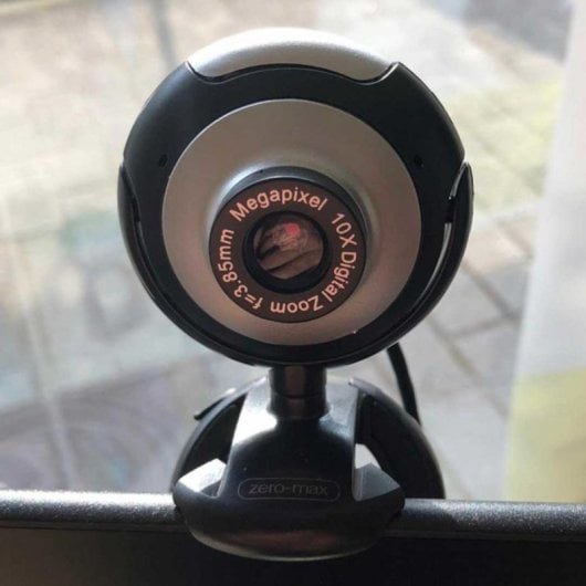 Zero-Max ZM-020 Webcam 1MP 480p USB 2.0 com Microfone com Zoom Digital 10x Preta/Cinzenta