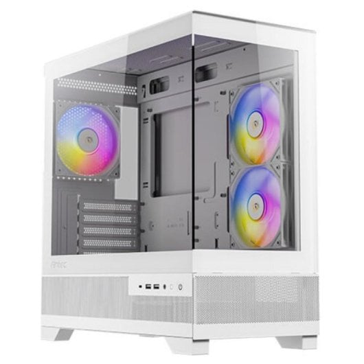 Antec CX500m RGB Mini Torre Micro-ATX com Vidro Temperado e 3x USB 3.2 Branca