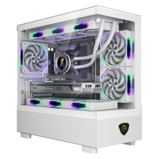 Caja Keep Out XC-301W Glass Micro-ATX/ITX Blanca Vidrio Templado ARGB 420mm GPU