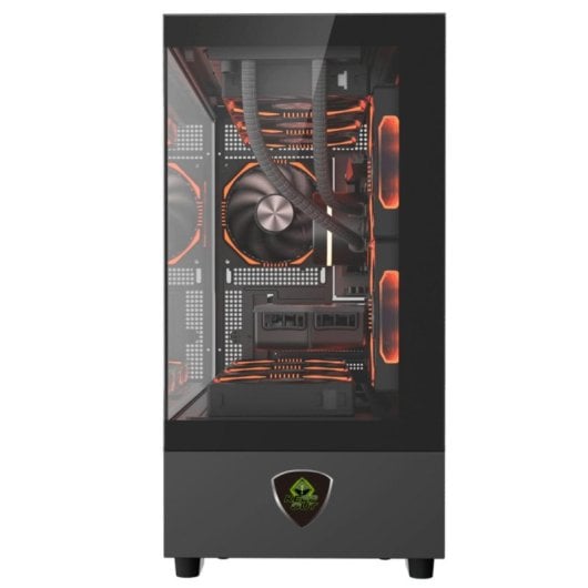 Torre Keep Out XC-301 Glass Negro ARGB Micro ATX/ITX Vidrio templado Ventilador 420mm GPU
