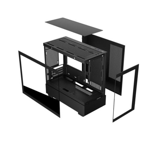 Torre Keep Out XC-301 Glass Negro ARGB Micro ATX/ITX Vidrio templado Ventilador 420mm GPU