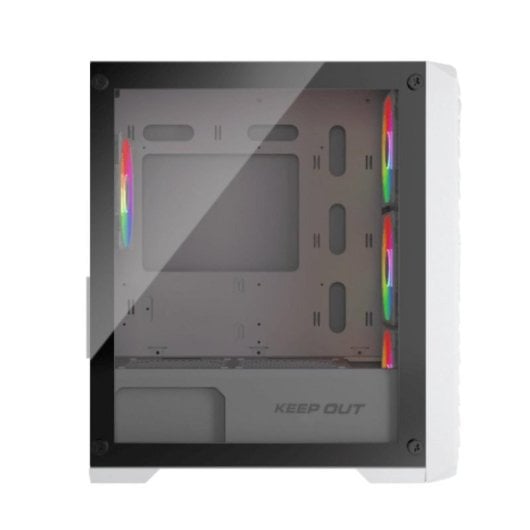 Caja PC Gaming Keep Out XC-220 Glass Micro-ATX ARGB Blanco Vidrio Templado