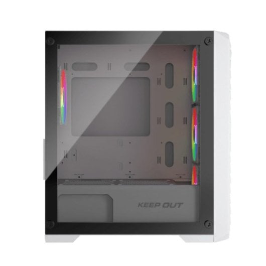 Caja PC Gaming Keep Out XC-220 Glass Micro-ATX ARGB Blanco Vidrio Templado
