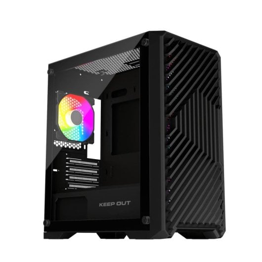 Caja PC Gaming Keep Out XC-220 Glass Micro-ATX Vidrio Templado ARGB Negro