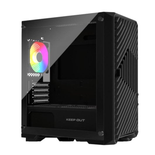 Caja PC Gaming Keep Out XC-220 Glass Micro-ATX Vidrio Templado ARGB Negro