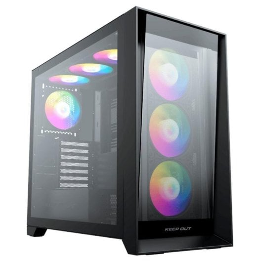 Caja PC Gaming Keep Out XC-911PROXL+ Cristal Templado ARGB E-ATX/ATX/Micro-ATX/ITX Negra