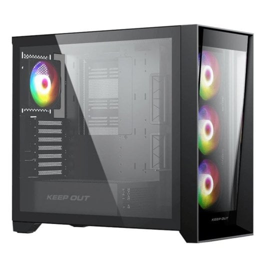Caja PC Gaming Keep Out XC-911PROXL+ Cristal Templado ARGB E-ATX/ATX/Micro-ATX/ITX Negra