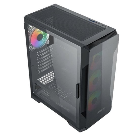 Caja PC Gaming Keep Out XC-901 PRO Cristal Templado ARGB ATX/E-ATX/Micro-ATX/ITX Negra