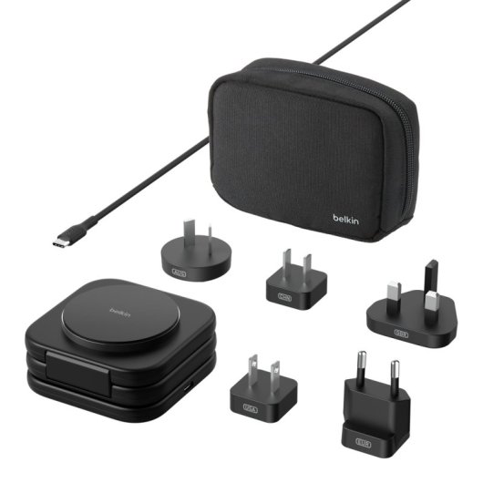 Belkin BoostCharge Pro Auriculares, Smartphone, Reloj inteligente Negro USB Cargador inalámbrico Carga rápida Interior