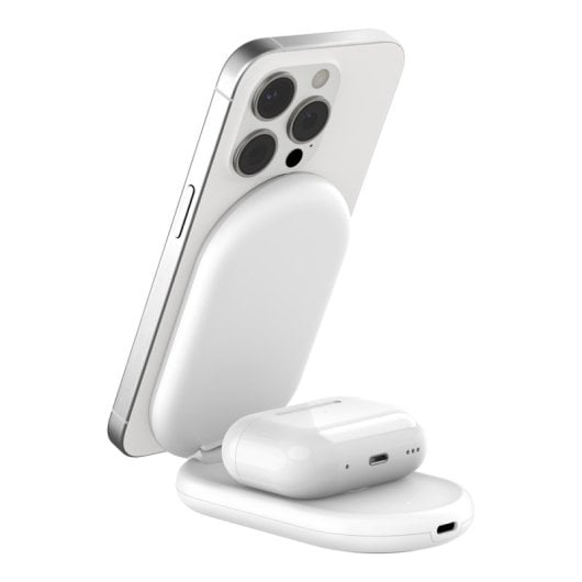 Belkin BoostCharge Auriculares, Smartphone Blanco USB Cargador inalámbrico Carga rápida Interior