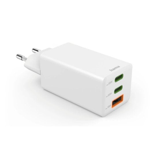 Hama 00201996 Caricabatterie per dispositivi mobili Smartphone Bianco Corrente alternata Ricarica rapida Interno, Esterno