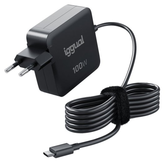 iggual PD 100W Universal Negro Corriente alterna Carga rápida Interior