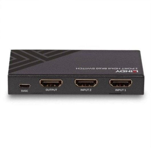 Switch HDMI Lindy 38337 3 Ports HDMI 2.1 8K 60Hz Schwarz Metall
