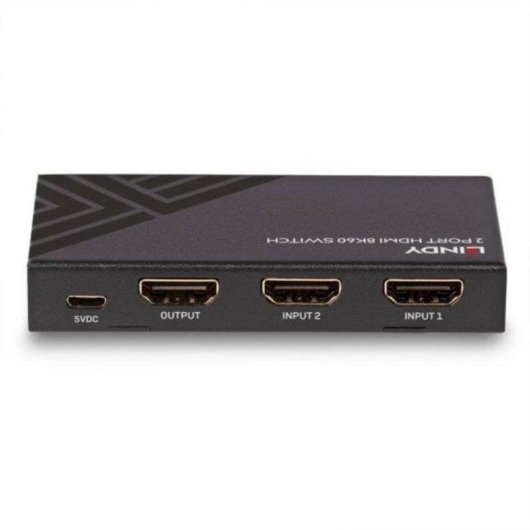 Switch HDMI Lindy 38337 3 Ports HDMI 2.1 8K 60Hz Schwarz Metall