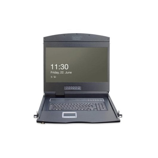 Consola modular Digitus TFT 19" panel táctil rack 1U montaje flexible 1366x768