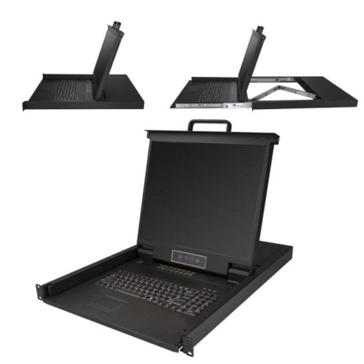 Consola KVM StarTech.com RKCONS1916K 16 Puertos LCD 19" USB VGA Rack 1U Negro