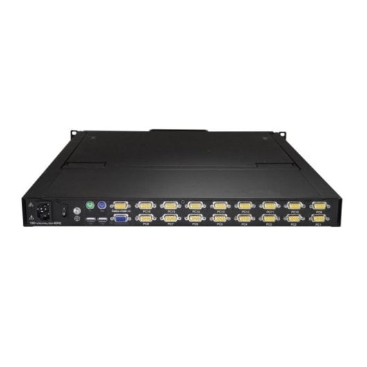 Consola KVM StarTech.com RKCONS1916K 16 Puertos LCD 19" USB VGA Rack 1U Negro