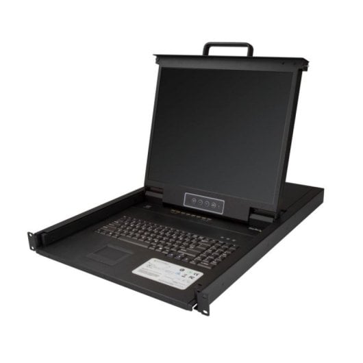 Consola KVM StarTech 8 Puertos LCD 19" 1U Rack Teclado QWERTY USB VGA OSD