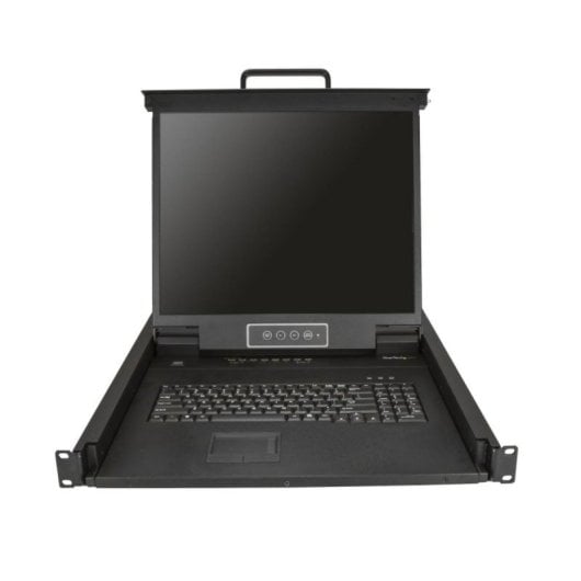 Consola KVM StarTech 8 Puertos LCD 19" 1U Rack Teclado QWERTY USB VGA OSD