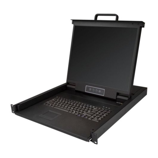 Consola KVM StarTech 1U Rack LCD 19" VGA Teclado QWERTY Táctil 1 Puerto MTBF 50000h