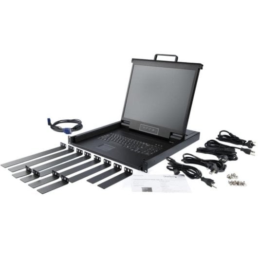 Consola KVM StarTech 1U Rack LCD 19" VGA Teclado QWERTY Táctil 1 Puerto MTBF 50000h