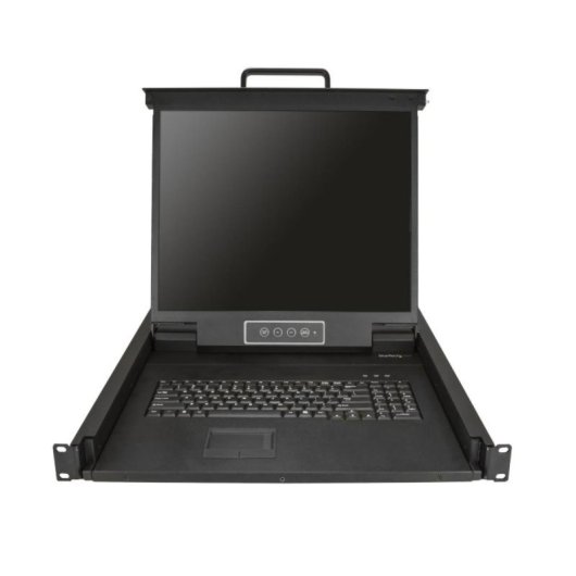 Consola KVM StarTech 1U Rack LCD 19" VGA Teclado QWERTY Táctil 1 Puerto MTBF 50000h