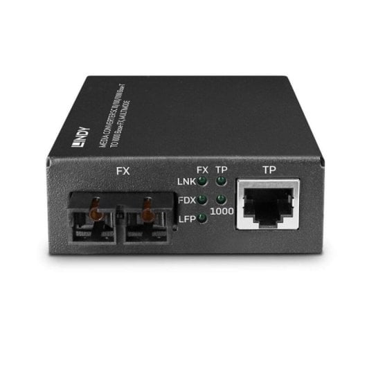 Convertidor de fibra óptica Lindy 25119 SC Multimodo 550m Gigabit Ethernet LAN