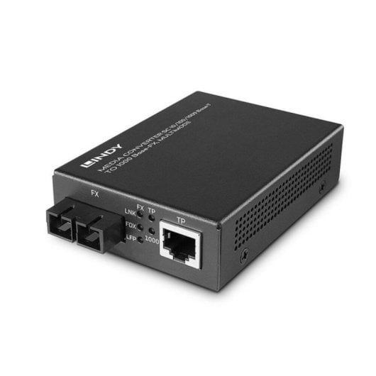Convertidor de fibra óptica Lindy 25119 SC Multimodo 550m Gigabit Ethernet LAN